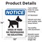 Signmission Dogs In Yard No Trespassing OSHA Notice Sign, Aluminum, 10in W x 14in L, 2PK OS-2PACK-NS-A-1014-V-11441 - alternate 4